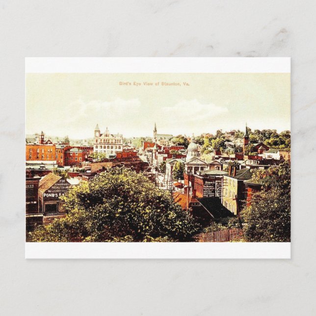 Staunton de reproducción de vintage, postal VA (Anverso)