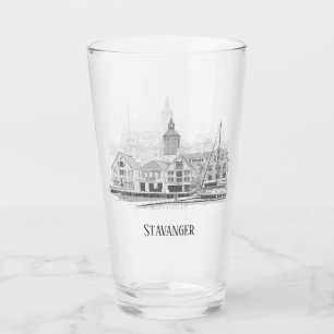 Stavanger Noruega Hermosa Cerveza Streetscape