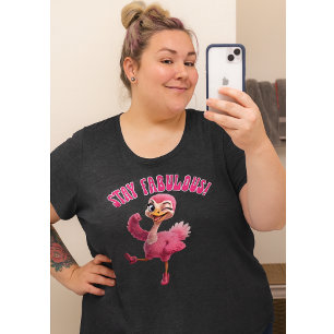 Stay Fabulous Pink Avestruz para Mujeres