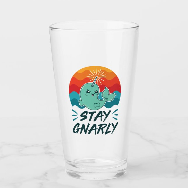 Stay Gnarly Cute Narwhal Narwhals Lover (Anverso)
