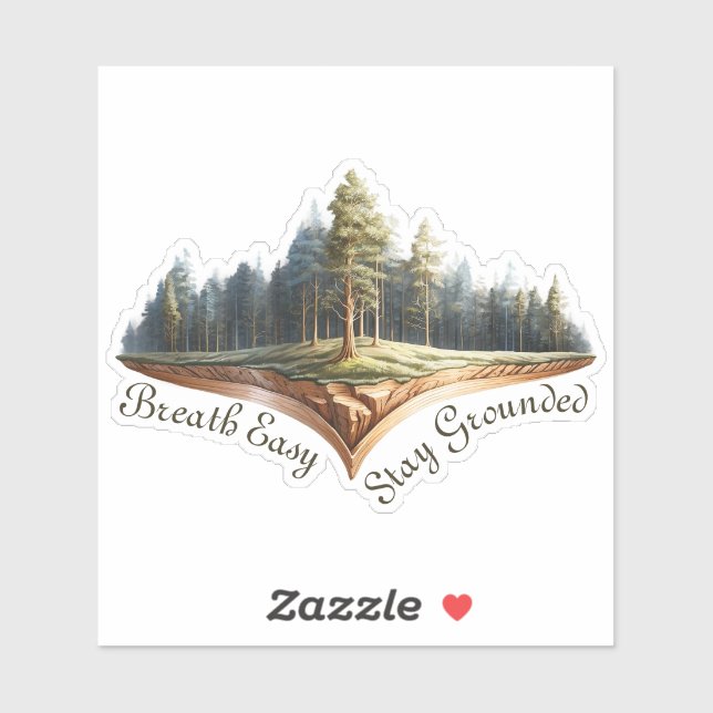 Stay Grouns Relax & Unwind Pegatina (Hoja)