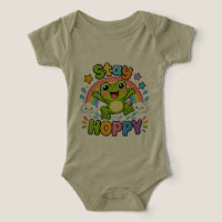 Stay Hoppy | Diseño de rana feliz lindo