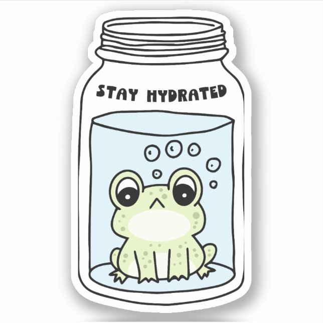Stay Hydred Vinyl Pegatina (Anverso)