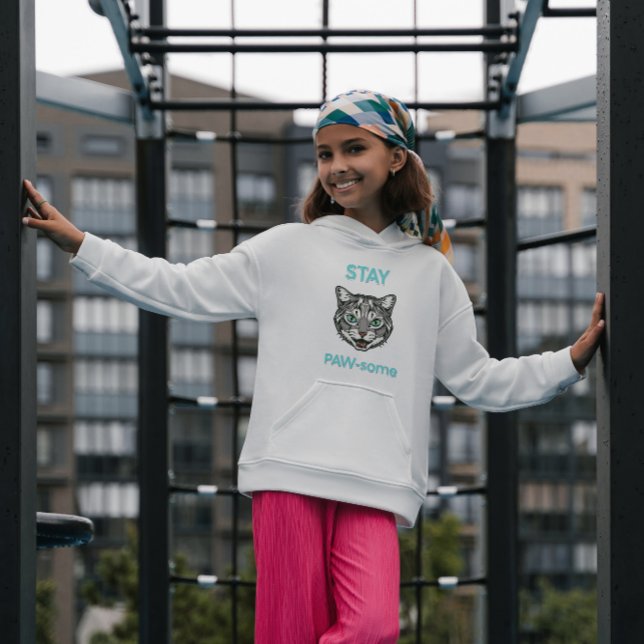 Stay Pawsome pun cat (Subido por el creador)