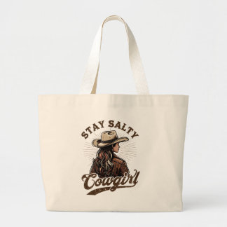 Stay Salty Cowgirl Tote Bag | Bolsa Retro Occident