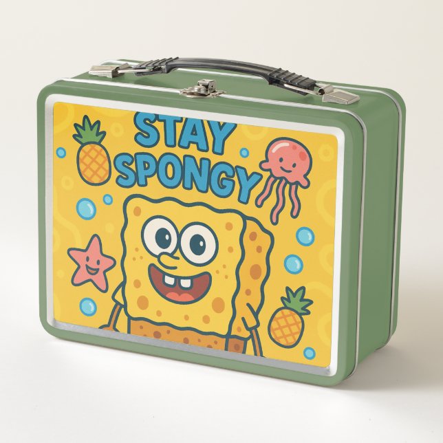 Stay Spongy Kids Lunch Bag (Anverso)