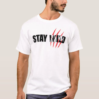 Stay Wild Adventure Nature cita la camiseta