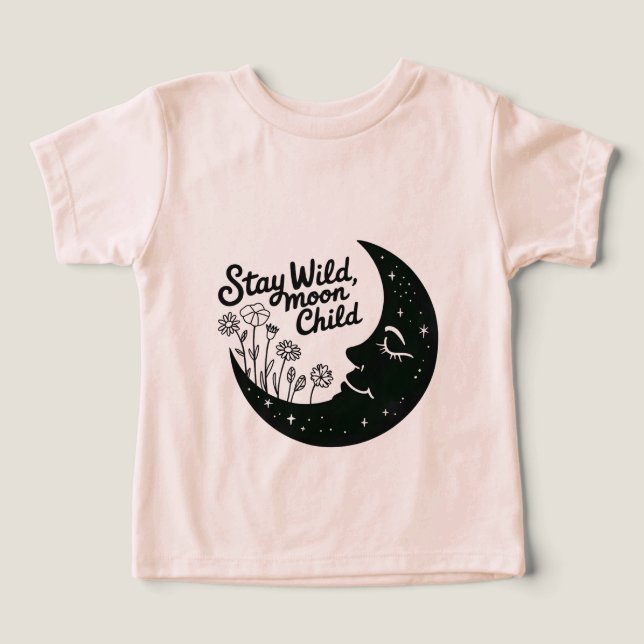 Stay Wild Moon Child Kids T-Shirt  (Diseño delantero )