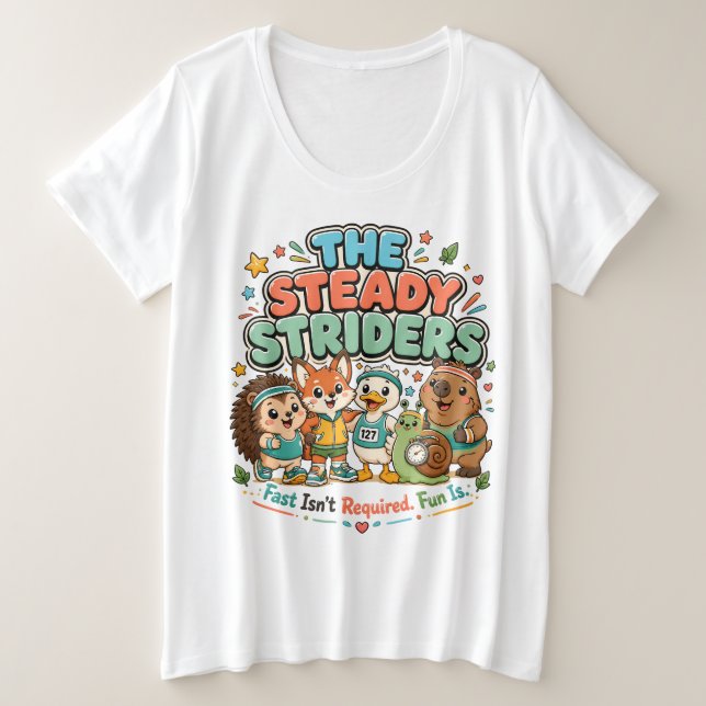 Steady Striders Club de Corredores Divertidos Amig (Anverso del diseño)