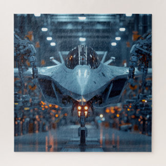 Stealth Jet in Robotic Hangar - Rompecabezas de ci