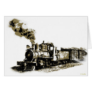 Steam Locomotive Card