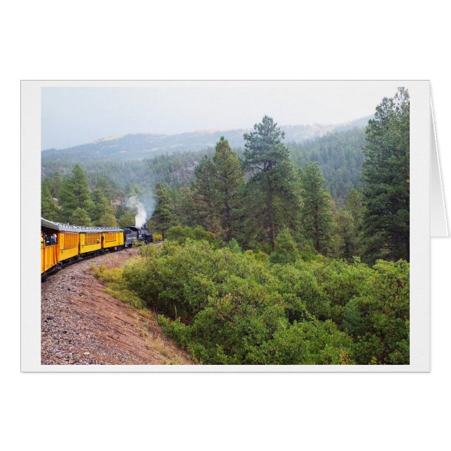 Steam train journey to Silverton USA card (Anverso (Horizontal))