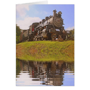 Steam Train Note Card