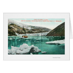 Steamer Spokane pasa por glaciar