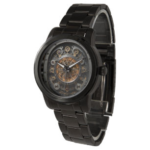 Steampunk Art cogs & gears reloj masculino 2