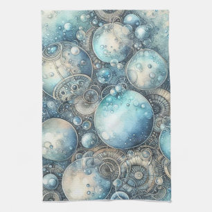 Steampunk Bubbles Kitchen Toalla