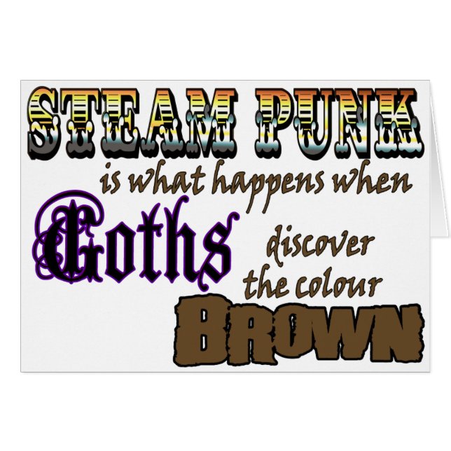 Steampunk: cuando los Góticos descubren Brown (Anverso (Horizontal))