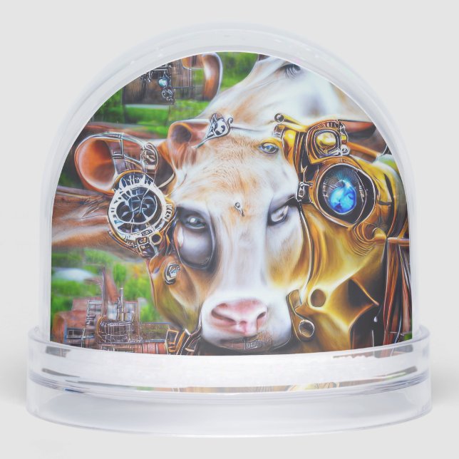 Steampunk Cyber Cow (Anverso)