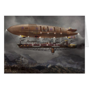 Steampunk - dirigible no rígido - dirigible