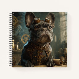 Steampunk Frenchie (Edición 1) - Cuaderno en espir