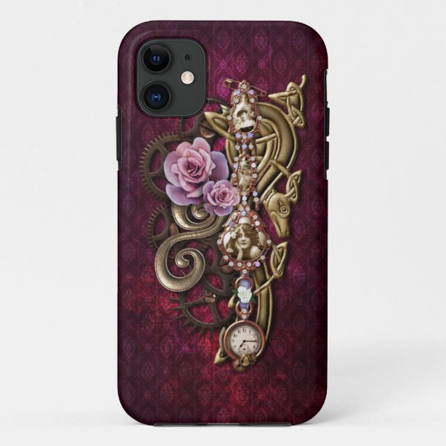 Steampunk Girly iPhone 5 Funda (Reverso)