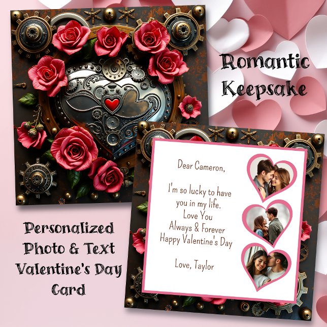 Steampunk Heart El día de San Valentín | plantilla (Subido por el creador)