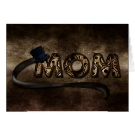 Steampunk Mom Gears y Top Hat Mother Day