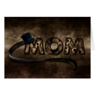 Steampunk Mom Gears y Top Hat Mother Day