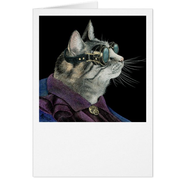 "Steampunk Mouser" - Gato de Tabby (Frente)