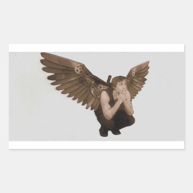 Steampunk Muse pegatina (Anverso)