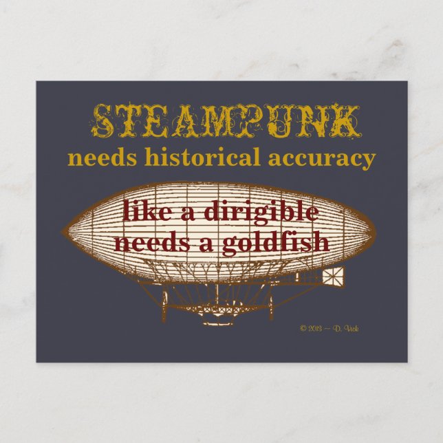 Steampunk necesita postal (Anverso)