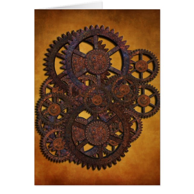 Steampunk Rusty Gears (Frente)