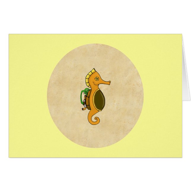 Steampunk Seahorse (Anverso (Horizontal))