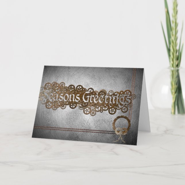Steampunk - Tarjeta de felicitaciones de temporada (Anverso)