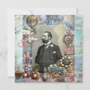 Steampunk Victorian Man y su sueño Gracias