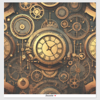 Steampunk Vinyl Pegatina