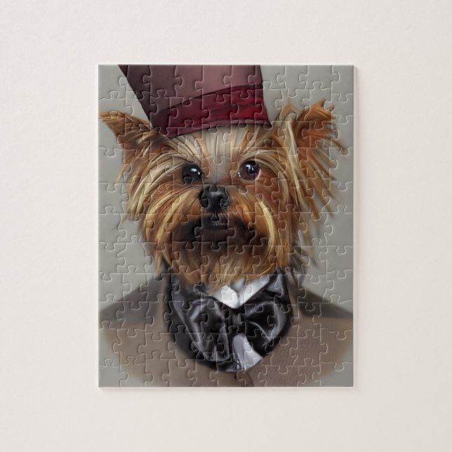Steampunk Yorkie Jigsaw Puzzle (Vertical)