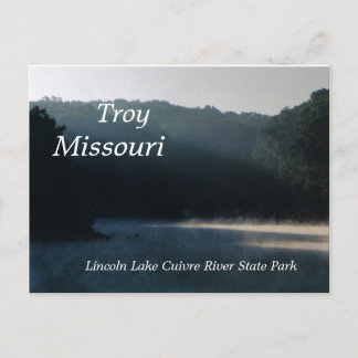 Steamy Lincoln, Troy, Missouri, postal card