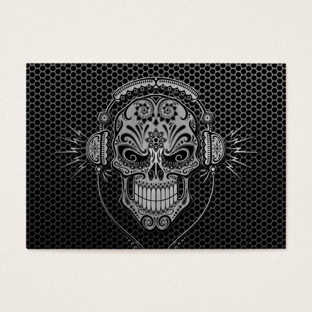 Steel Mesh DJ Sugar Skull (Frente)