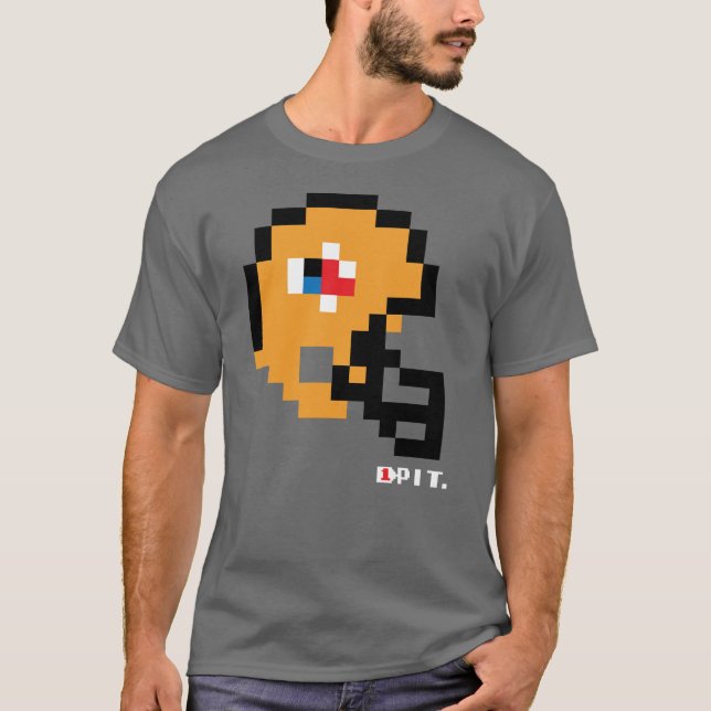 Steelers Alternate Tecmo Bowl Casco Camiseta (Anverso)