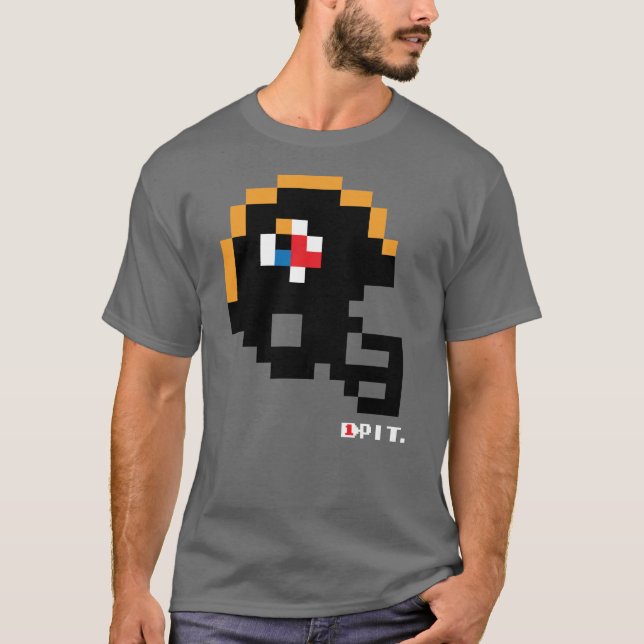 Steelers Tecmo Bowl Casco camiseta (Anverso)