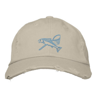 Steelhead & Net Embroidered Gorra