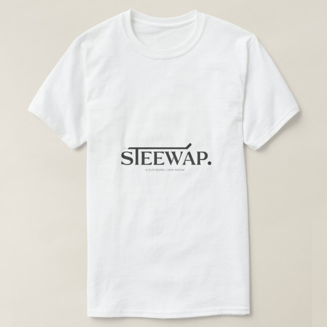 STEEWAP - Logo sarcástico único para camisetas mas (Diseño del anverso)