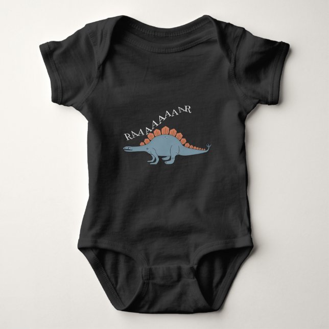 Stegosaurus - Baby Jersey Bodysuit  (Anverso)