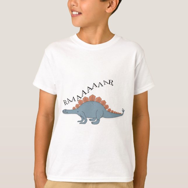 Stegosaurus - Camiseta básica para niños (Anverso)