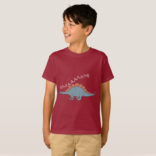 Stegosaurus - Camiseta básica para niños (Anverso completo)
