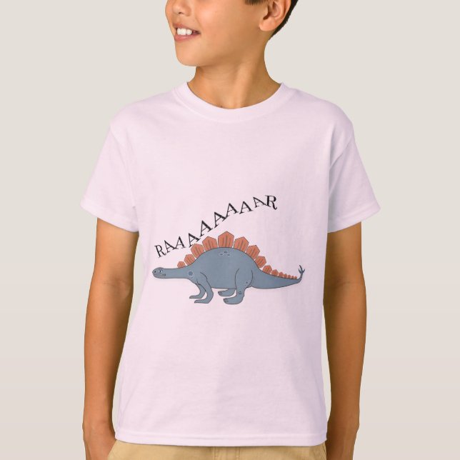 Stegosaurus - Camiseta básica para niños (Anverso)