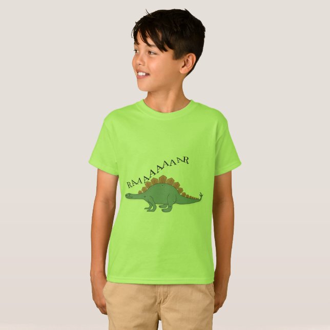 Stegosaurus - Camiseta básica para niños (Anverso completo)