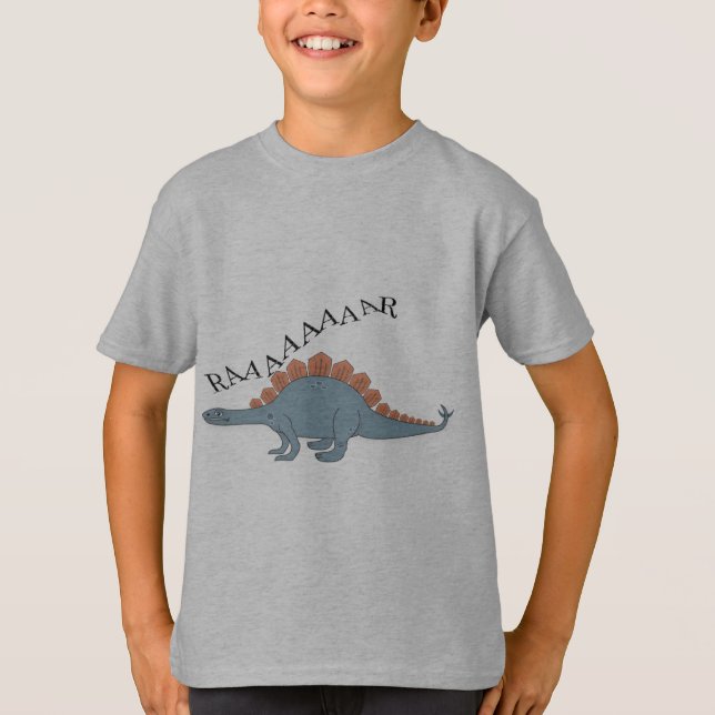 Stegosaurus - Camiseta básica para niños (Anverso)