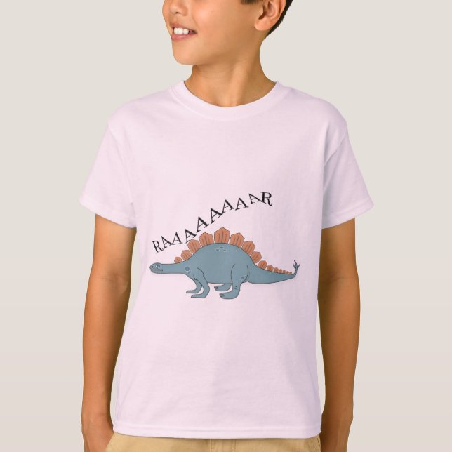 Stegosaurus - Camiseta básica para niños (Anverso)